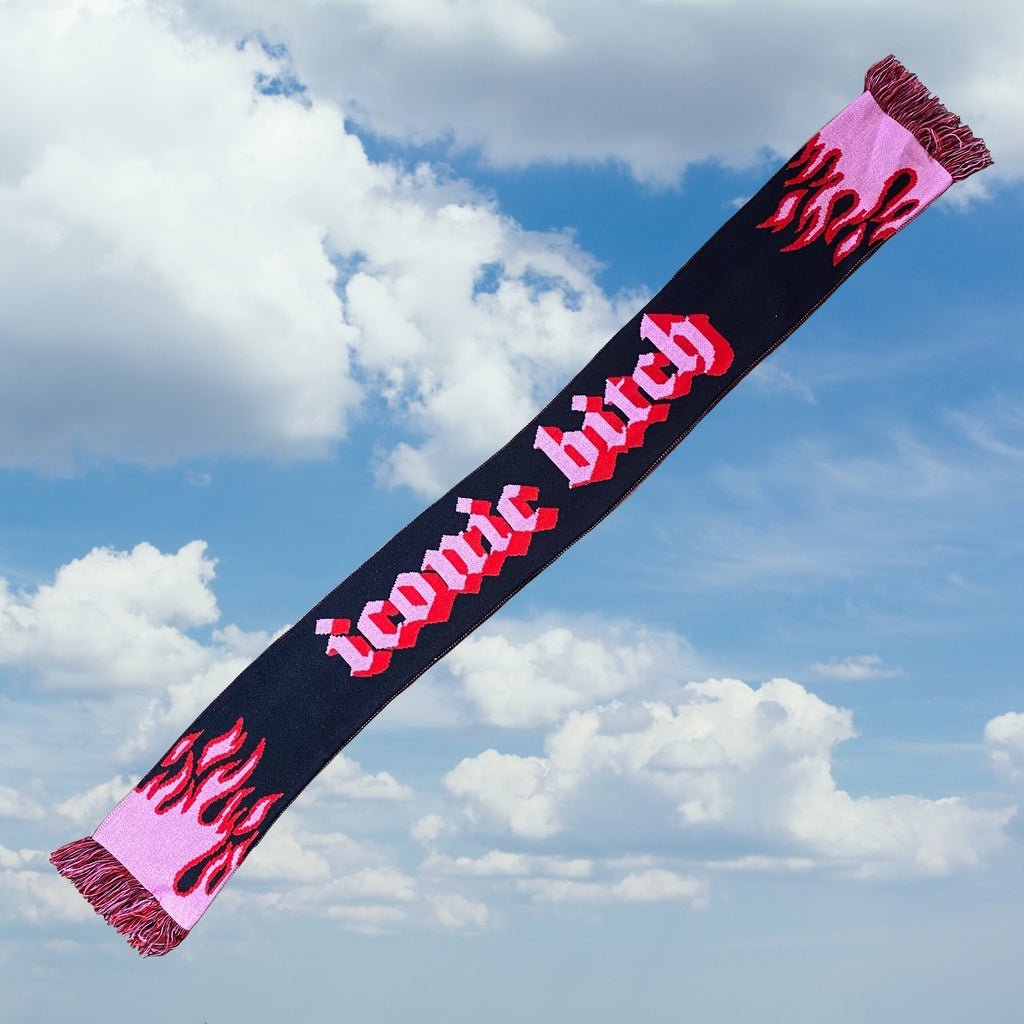 Iconic Bitch Flame Scarf - laurieleestudio